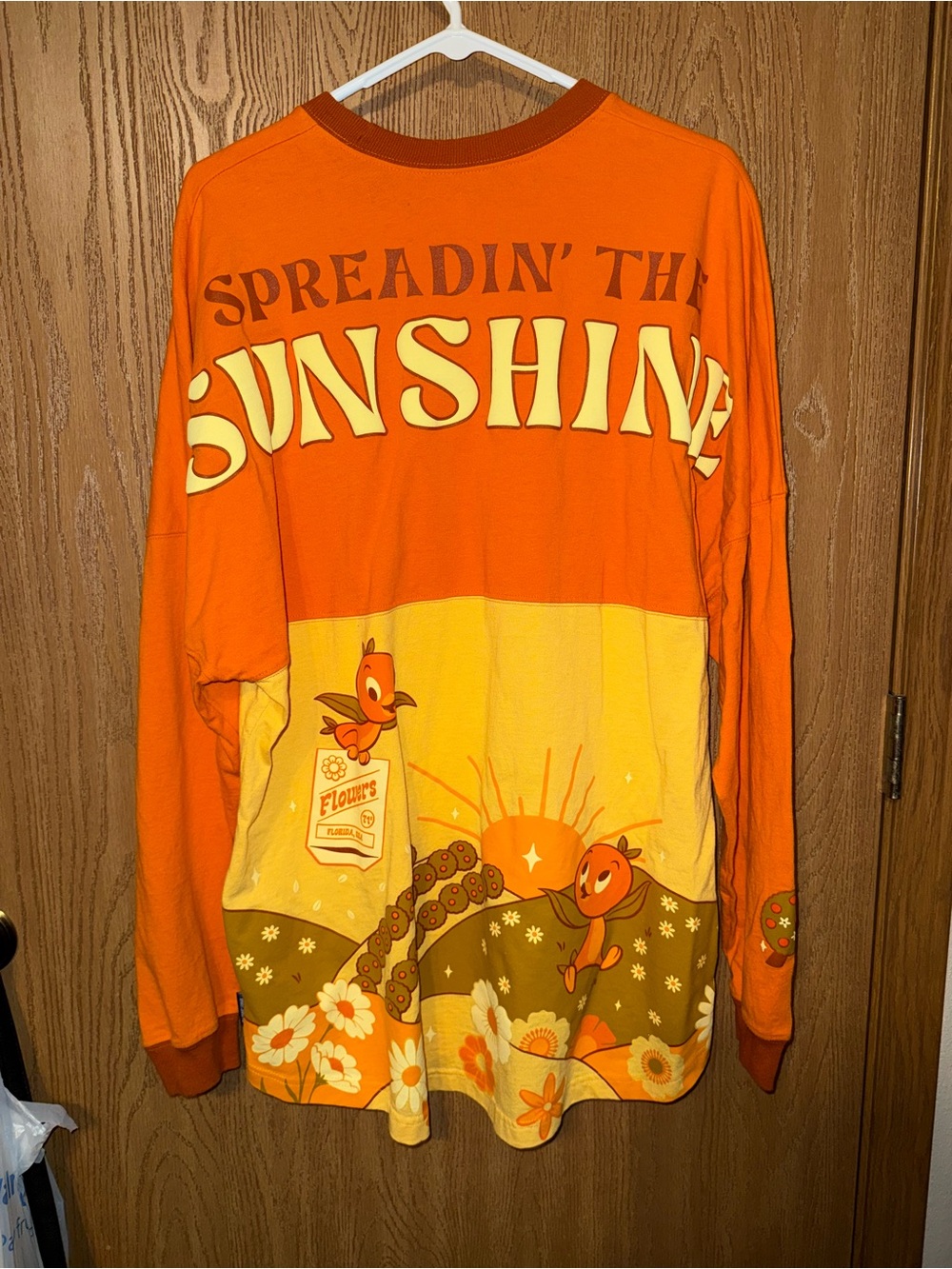 Orange 'Spreadin' The Sunshine' Graphic Long Sleeve Top